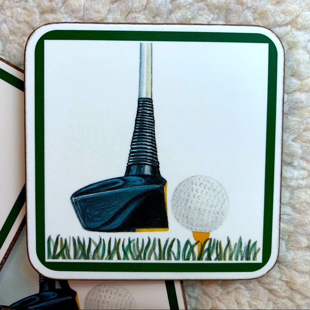 Pimpernel coaster set:  golf